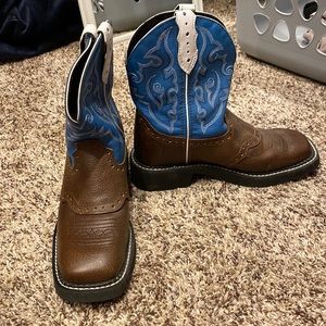 Dark Brown Short Justin Gypsy Boots Size 6B